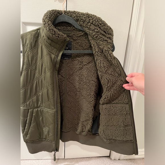 Prana Esla Quilted Fleece Vest green size small - Picture 4 of 5